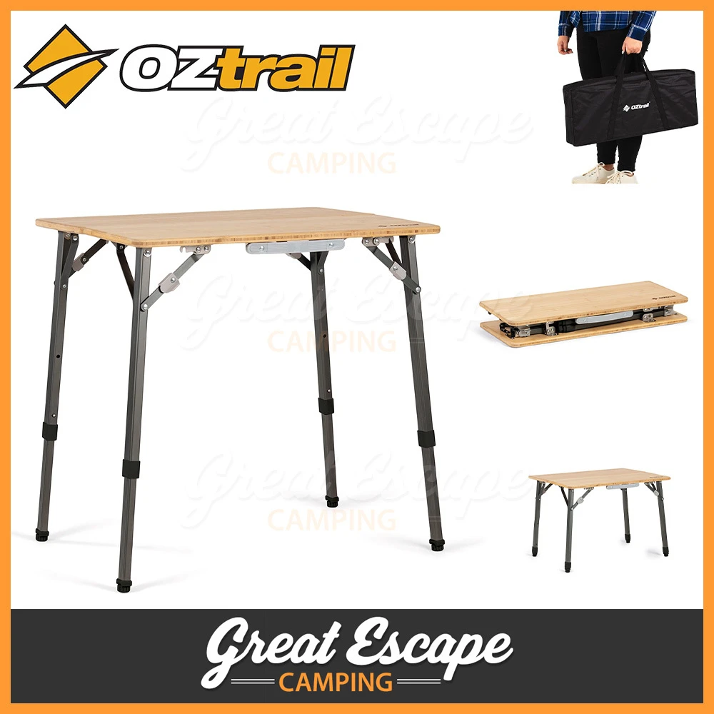 OZtrail Bamboo Table - 65cm 6 OZtrail Bamboo Table - 65cm - Image 6