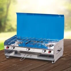 Companion 2 Burner RV Stove With Grill And Legs 6 Companion 2 Burner RV Stove With Grill And Legs -OZtrail Store COMP546 2