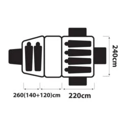 OZtrail Skygazer 6XV Dome Tent -OZtrail Store DTC 6XV F 3