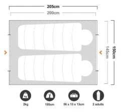 Oztrail Tasman 2p Dome Tent -OZtrail Store DTM2P C 3