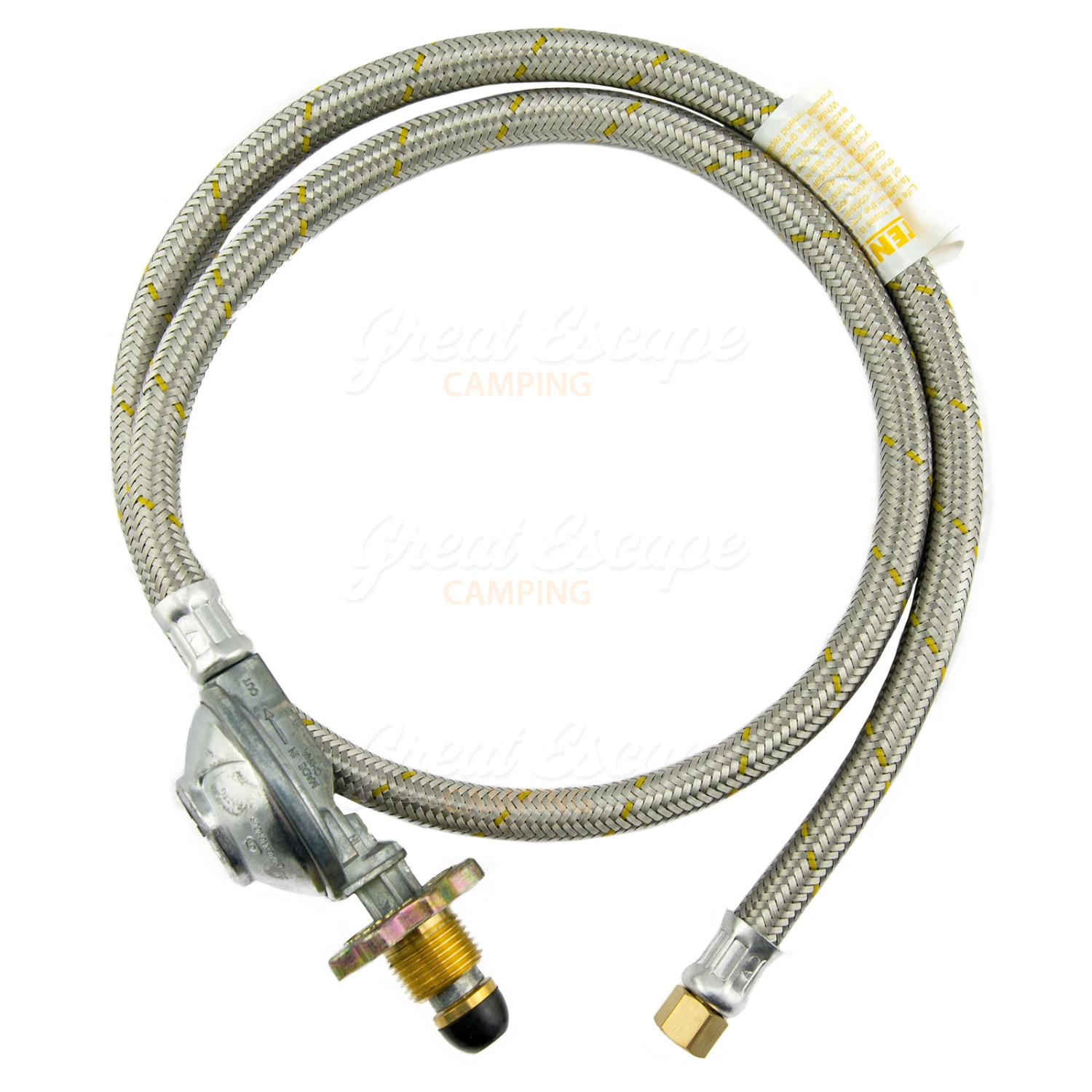 Companion Gas Hose And Regulator 1/4BSPF 1.2m Long 2 Companion Gas Hose And Regulator 1/4BSPF 1.2m Long - Image 2