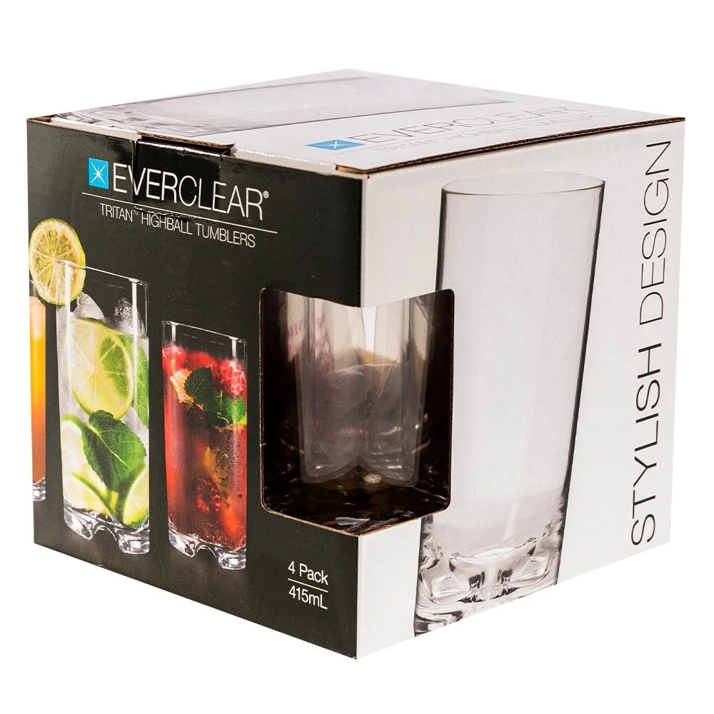 Everclear Tritan Highball Tumbler 415ml 4Pk 2 Everclear Tritan Highball Tumbler 415ml 4Pk - Image 2