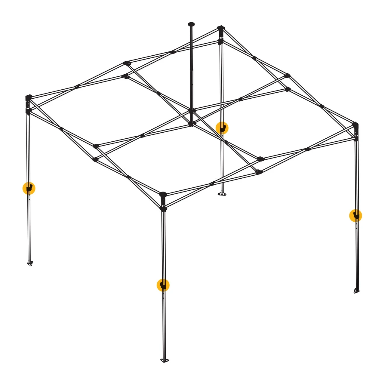OZtrail Deluxe Gazebo Height Adjustment Assembly 2 Pack 2 OZtrail Deluxe Gazebo Height Adjustment Assembly 2 Pack - Image 2